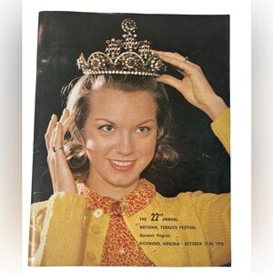 Rare Vintage 22nd National Tobacco Festival Souvenir Program Virginia USA 1970
